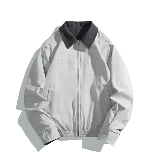 Unisex Kurz geschnittener Boxy‑Blouson mit kontrastkragen und leichter Wattierung Drune