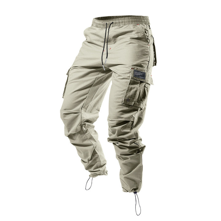 Herren nan urban-utility Cargo-Joggerhose mit verstärkten Klappentaschen, D-Ring-Details und elastischem Knöchelabschluss Drune