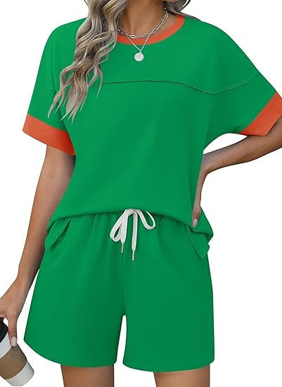 Damen lässiges Sport-Outfit mit elastischem Bund und praktischen Taschen Drune