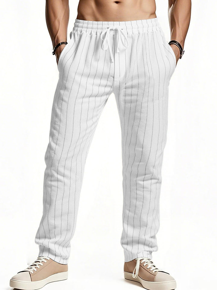 Herren komfortable Freizeithose mit gestreiftem Design Drune