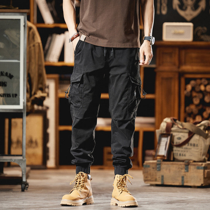 Herren Utility-Cargo-Joggerhose mit elastischem Komfortbund und Multifunktions-Taschen Drune