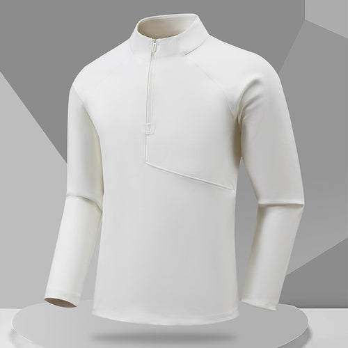 Herren Sportliches Langarmshirt mit Stehkragen Drune