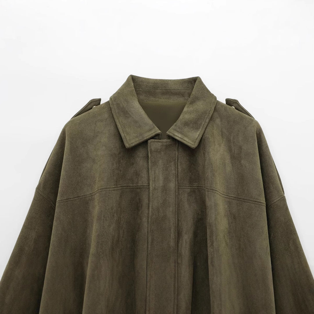 Damen modische Jacke mit voluminösen Ärmeln und elegantem Schnitt Drune