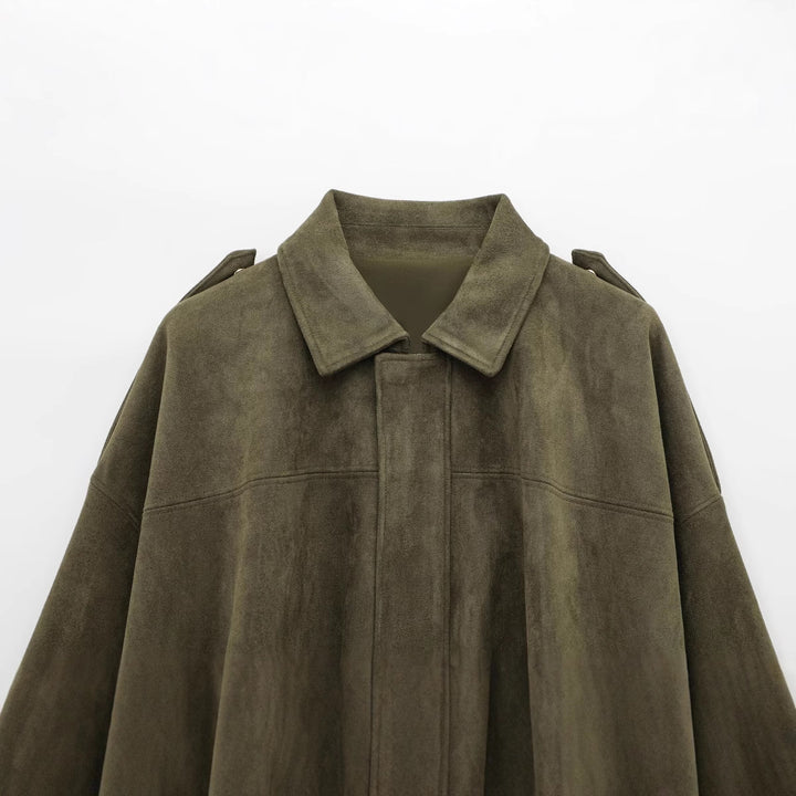Damen modische Jacke mit voluminösen Ärmeln und elegantem Schnitt Drune
