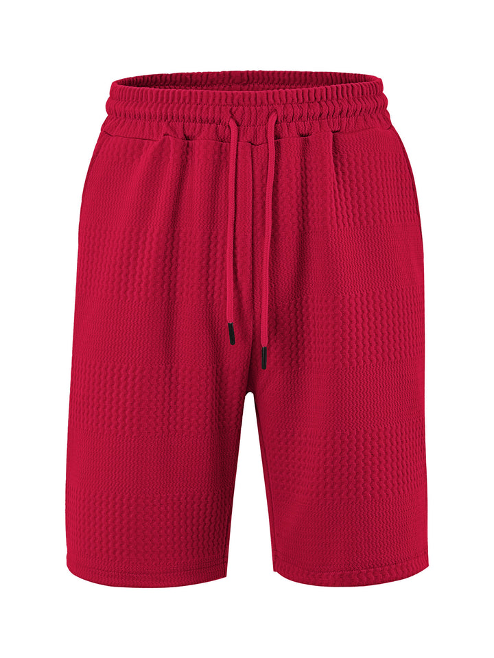 Herren Sportliche Kurze Hosen mit innovativer Textur und elastischem Bund Drune