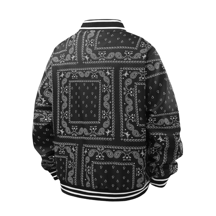 Herren Coole Bomberjacke mit Paisleymuster Drune