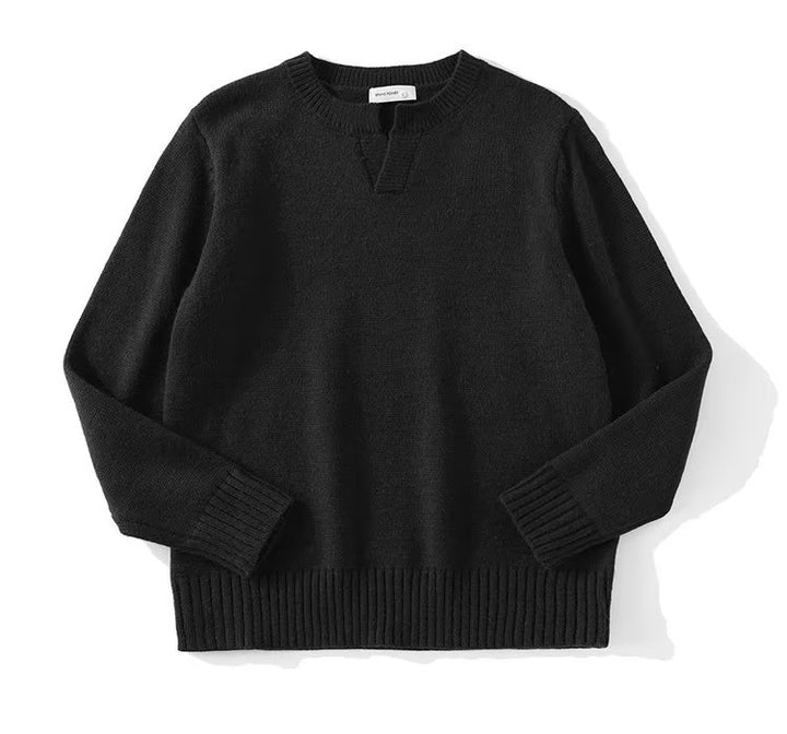 Damen Grobstrickpullover mit Stehkragen Drune