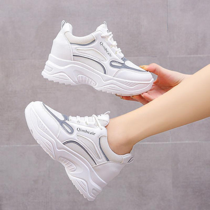 Damen Modische Chunky Sneakers mit ergonomischer Dämpfung und stabiler Sohle Drune