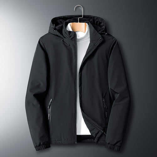 Herren Leichte Softshelljacke mit Microfleece-Futter, Kapuze und verdeckten Reißverschlusstaschen Drune