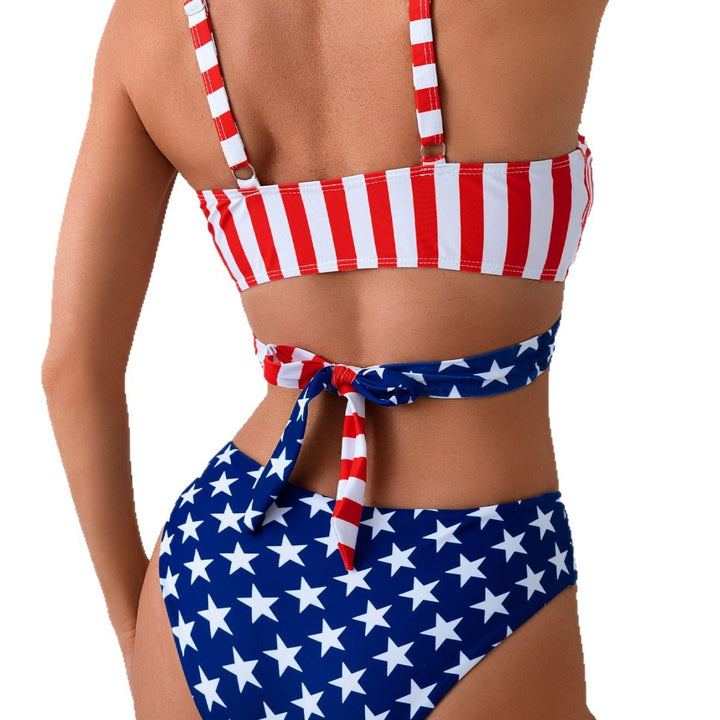Damen Hochmodischer Wickelbikini Drune