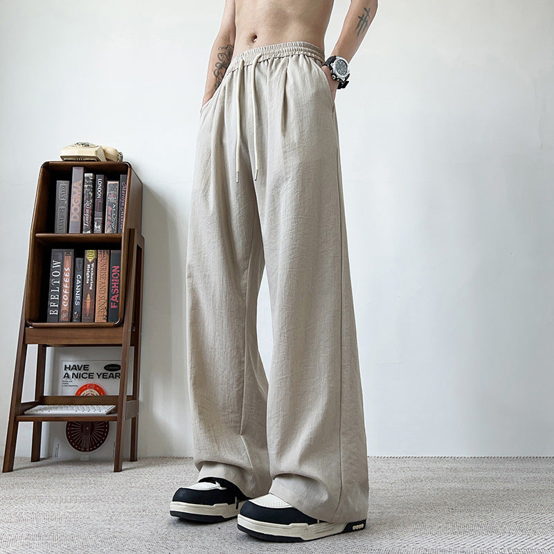 Herren Weitgeschnittene Chino-Hose