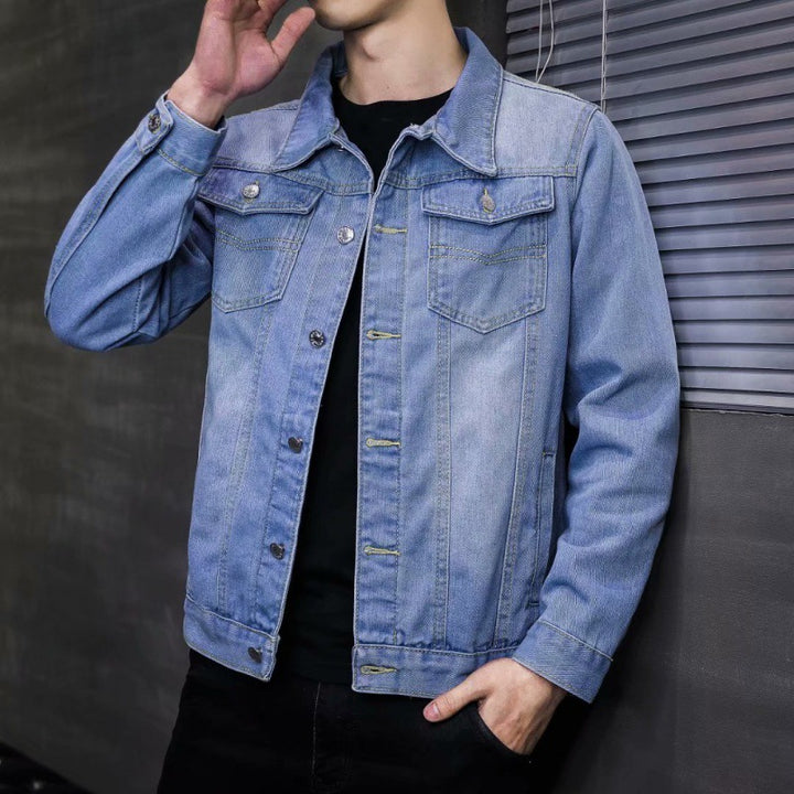 Herren Denimjacke mit Brusttaschen Drune