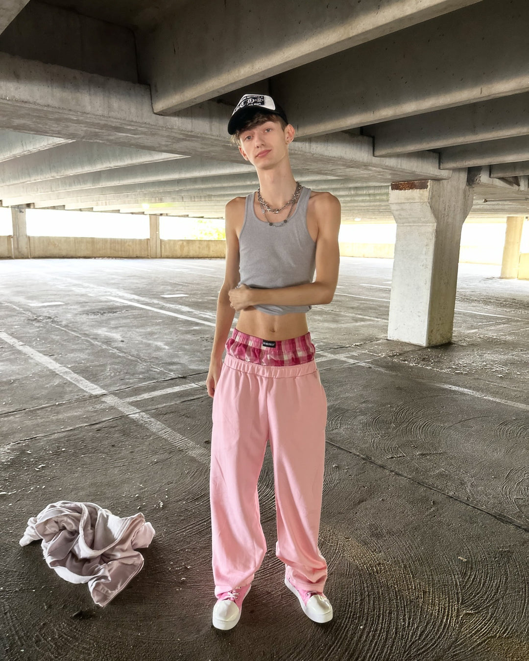 Damen nan lässige Jersey-Loungehose mit elastischem Bund und weitem Bein Drune