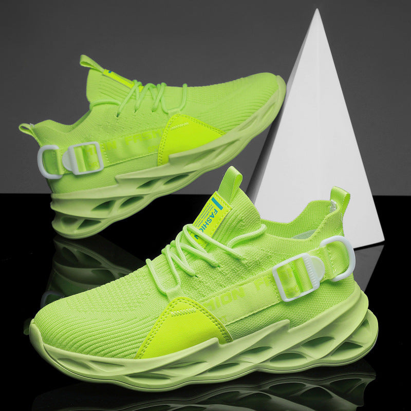 Unisex Strick-Sockensneaker mit gelochter Waben-Luftsohle Drune