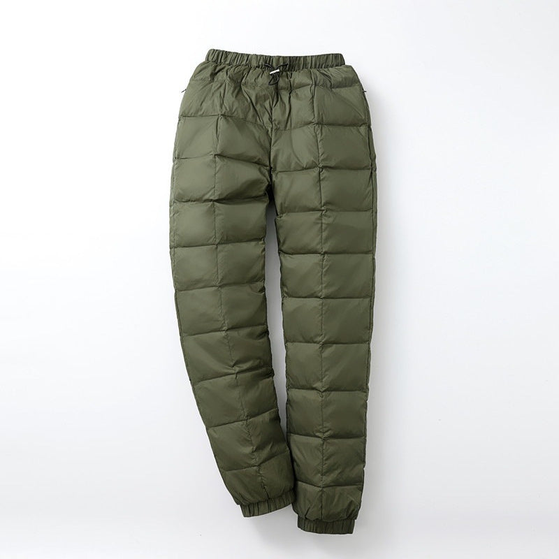 Herren Gepolsterte Thermohose mit Karosteppung und elastischem Saum Drune