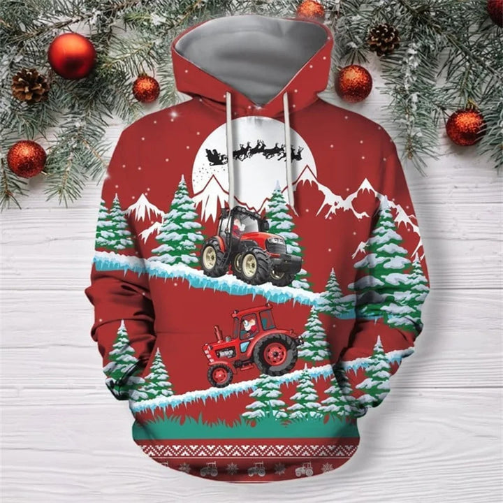 Damen Lustiger Kapuzenpullover mit weihnachtlichem DJ-Design Drune