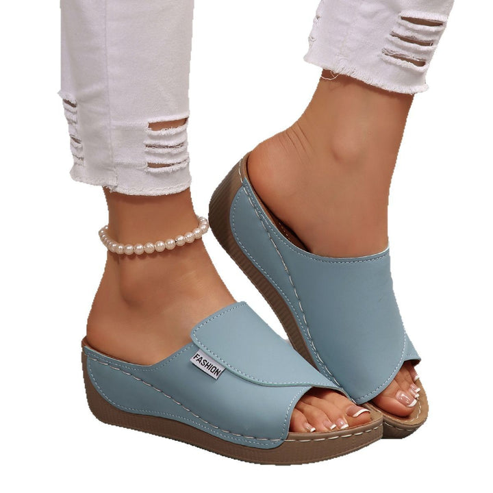 Damen Flip-Flop-Pantoletten mit ergonomischer Sohle und modischem Riemendesign Drune