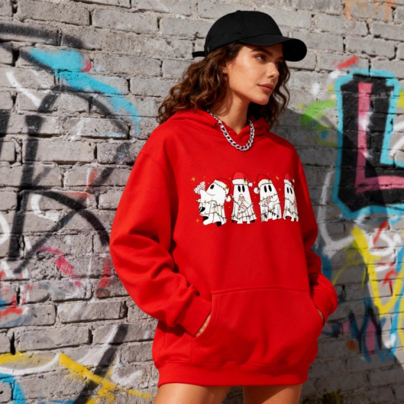 Damen Verspielter Kapuzenpullover Drune