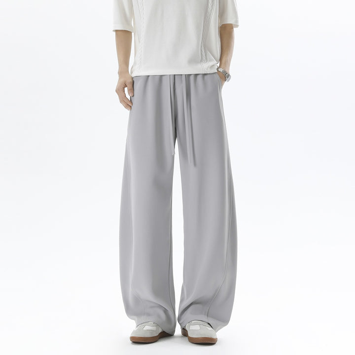 Herren Weite Relaxed-Freizeithose mit Tunnelzugbund & fließender Silhouette Drune