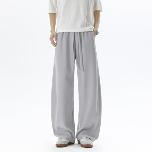 Herren Weite Relaxed-Freizeithose mit Tunnelzugbund & fließender Silhouette Drune