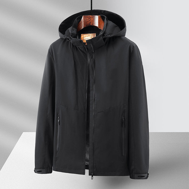 Herren Wetterfeste Outdoorjacke mit praktischer Kapuze Drune