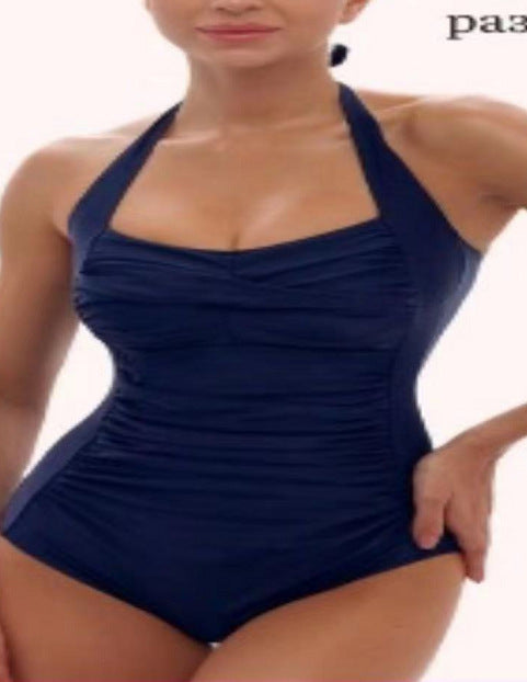 Damen Einteiler-Badeanzug mit eleganter Raffung Drune