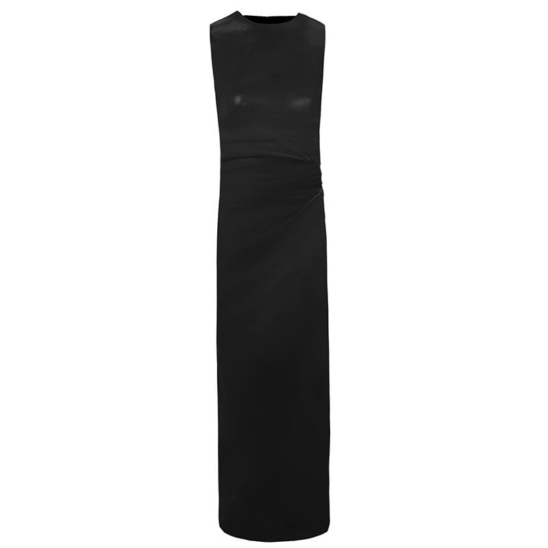 Damen Langes Kleid mit asymmetrischem Schnitt und elegantem Drapé Drune