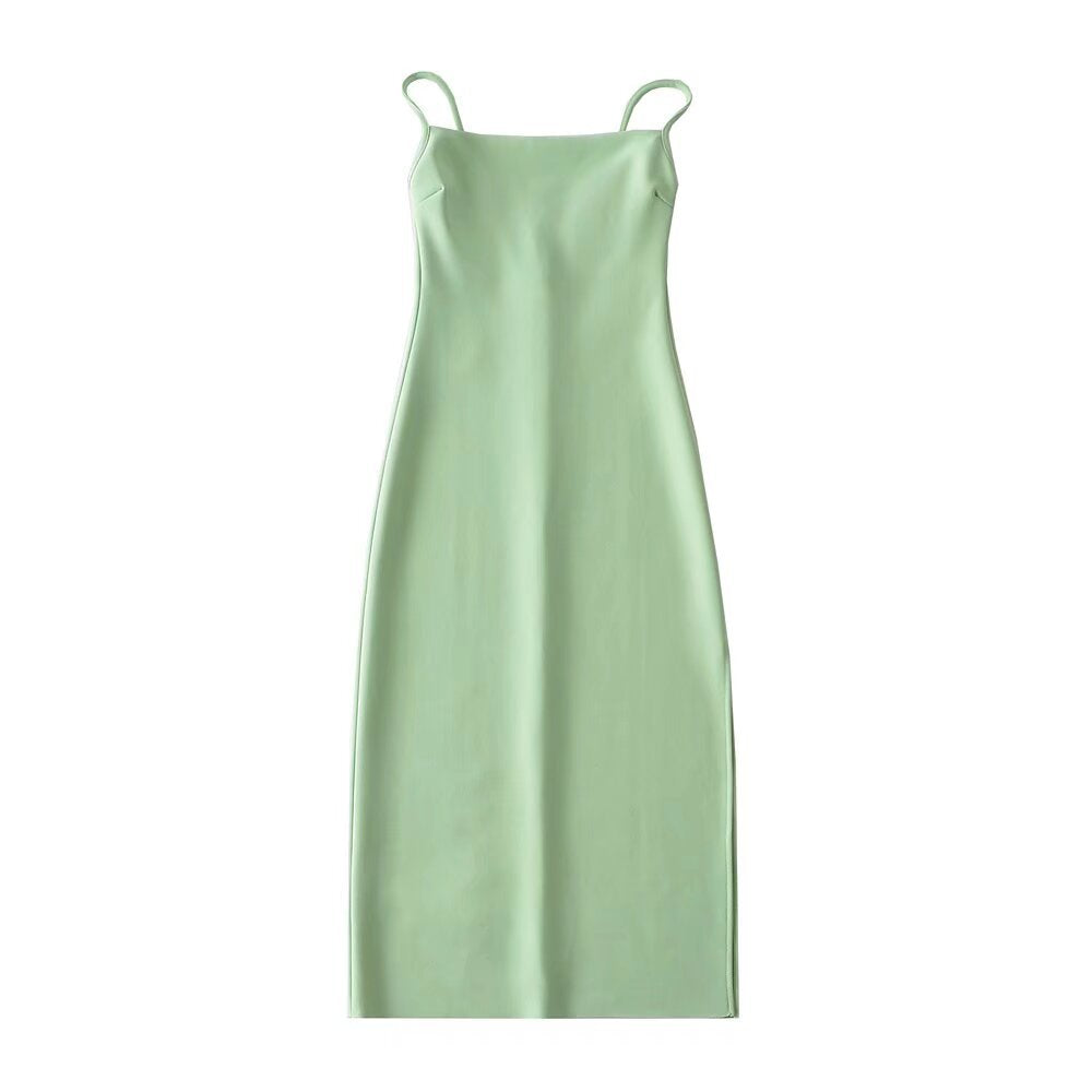 Damen langes Abendkleid mit elegantem Schlitz Drune