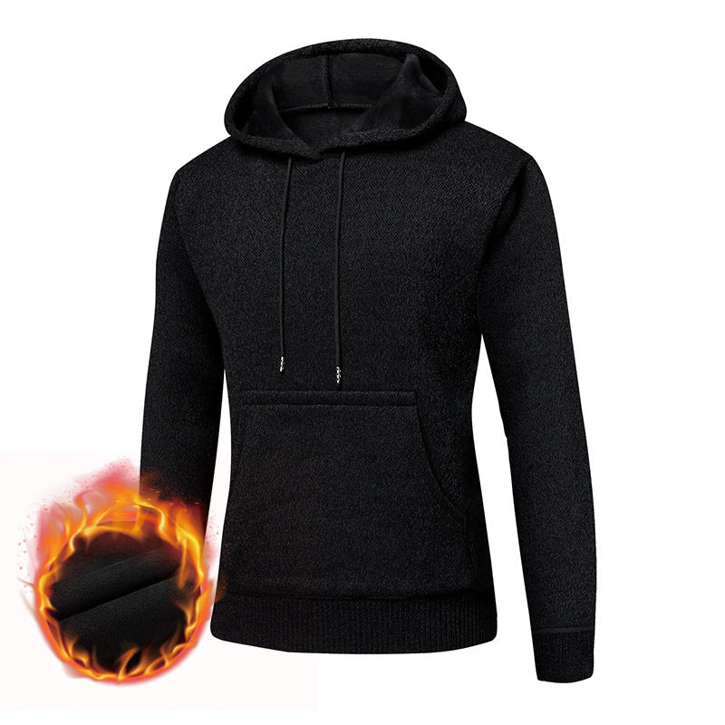 Herren Gefütterter Kapuzenpullover mit Thermofutter und Kängurutasche Drune