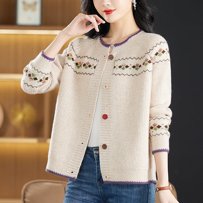 Damen Verspielte Strickjacke Drune
