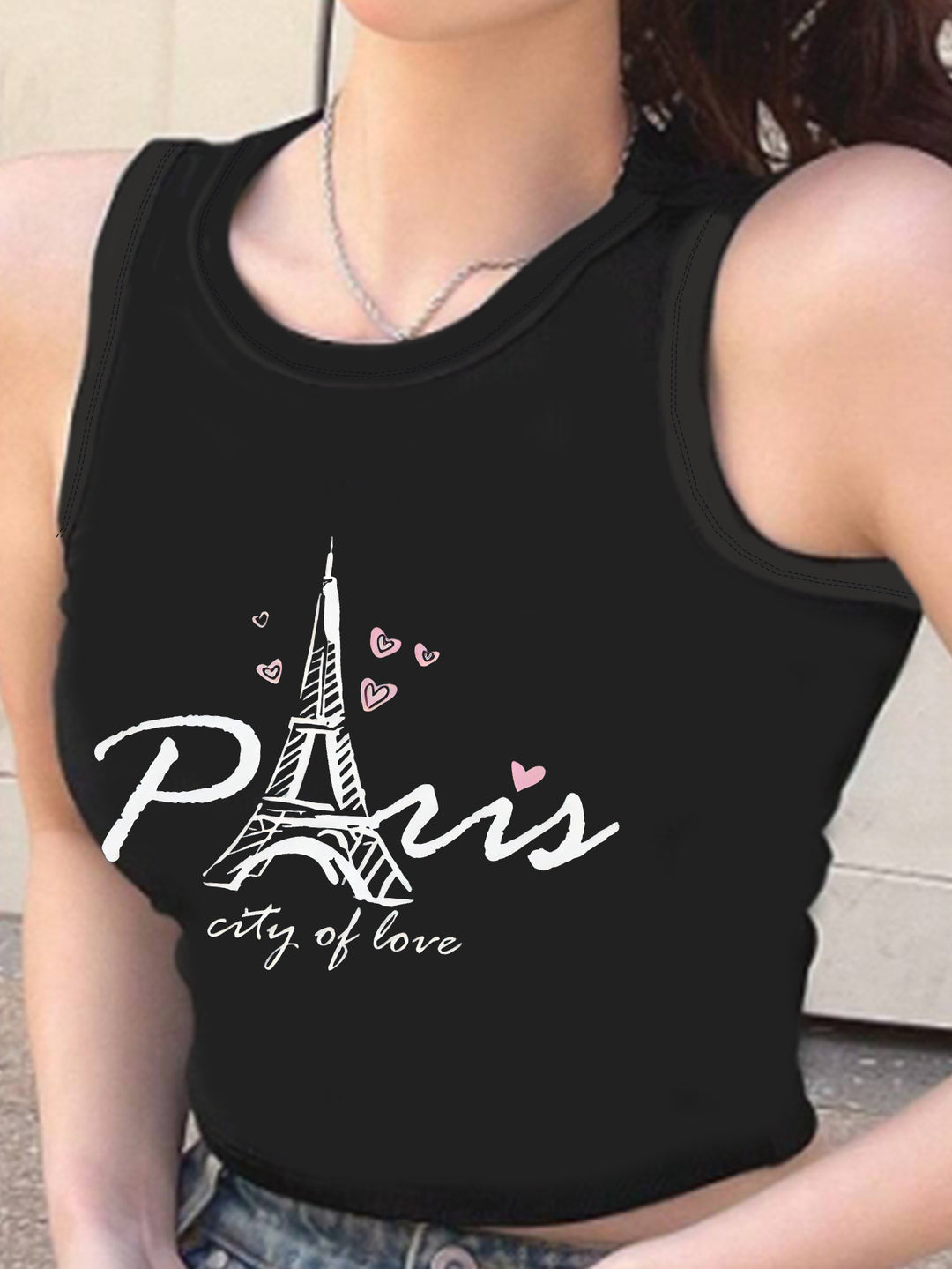 Damen Crop-Top mit kreativem Spruch und lässigem Schnitt Drune