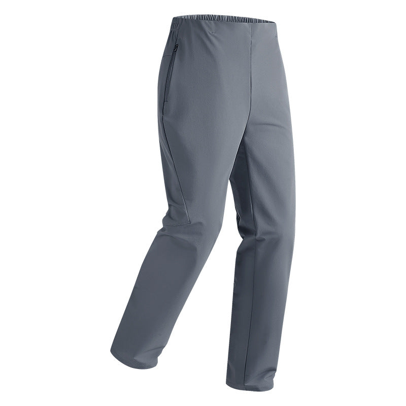 Damen Elegante Stretch-Hose mit Reißverschlusstasche und geradem Schnitt Drune