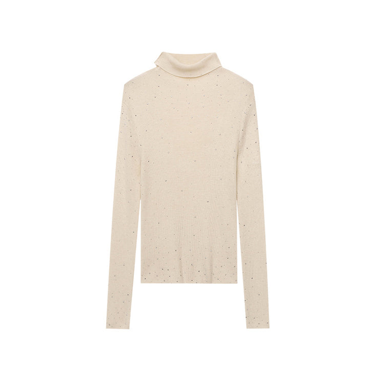 Damen hautenger Rollkragenpullover aus feinem Strick Drune