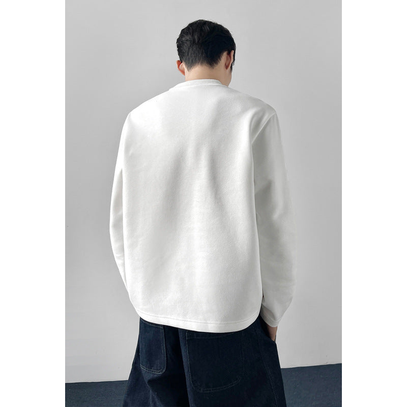Herren Lässiger Sweatshirt mit Raglanärmeln Drune