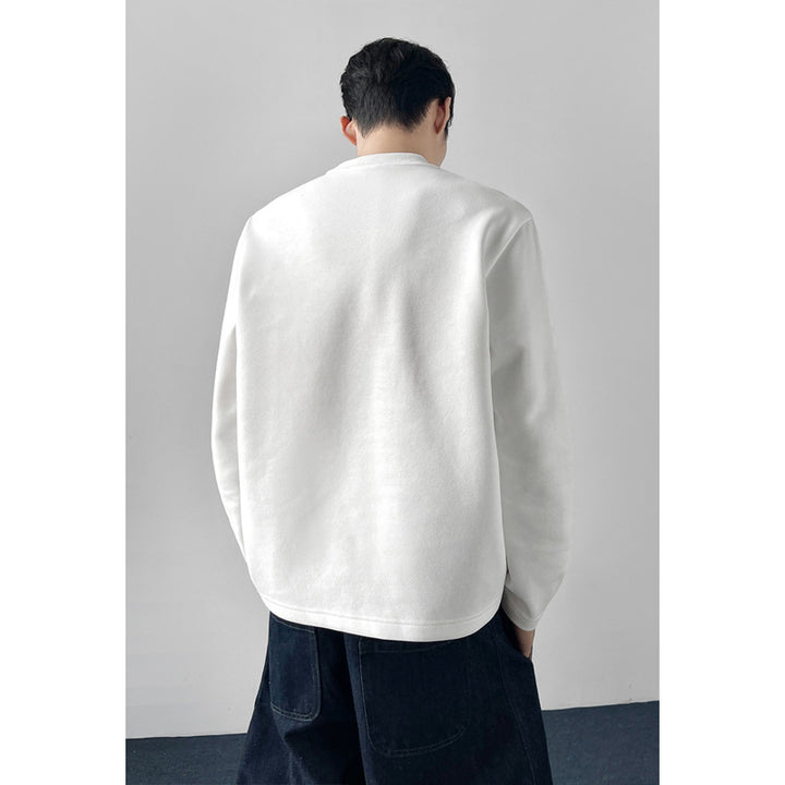 Herren Lässiger Sweatshirt mit Raglanärmeln Drune
