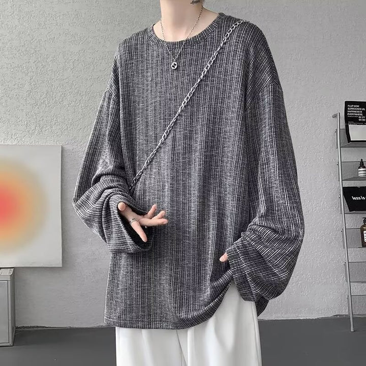 Unisex Oversized Strickoberteil mit Rippenstruktur Drune