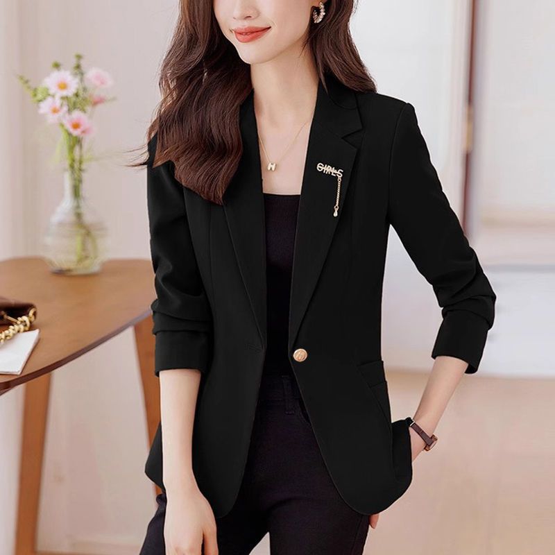 Damen moderner Blazer mit leicht taillierter Passform Drune