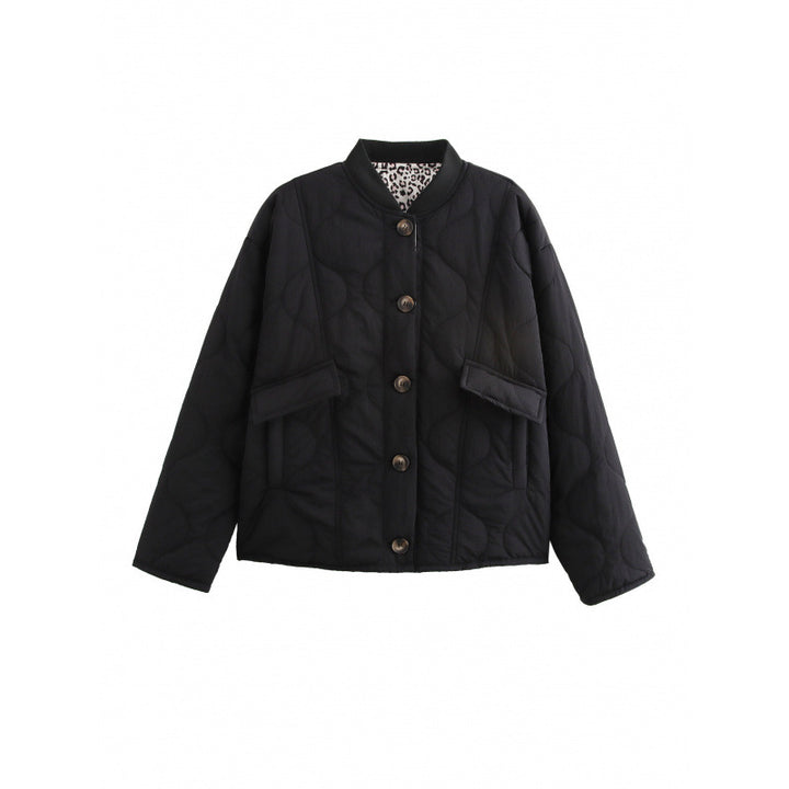 Damen Steppjacke mit praktischen Taschen und dekorativem Knopfverschluss Drune