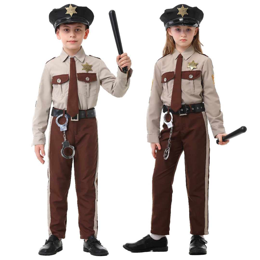 Jungen Polizei Kostüm mit Zubehör Drune