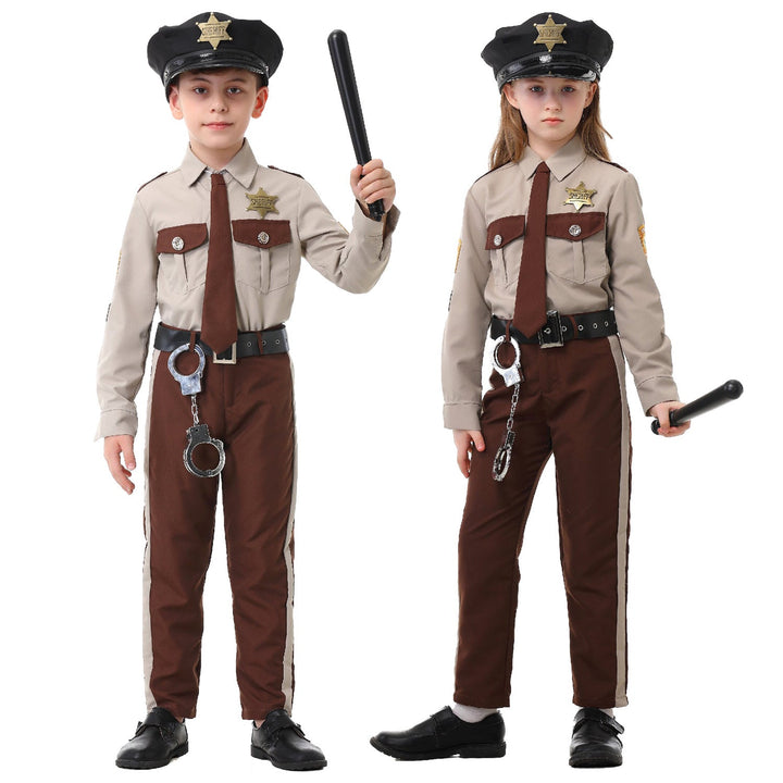 Jungen Polizei Kostüm mit Zubehör Drune