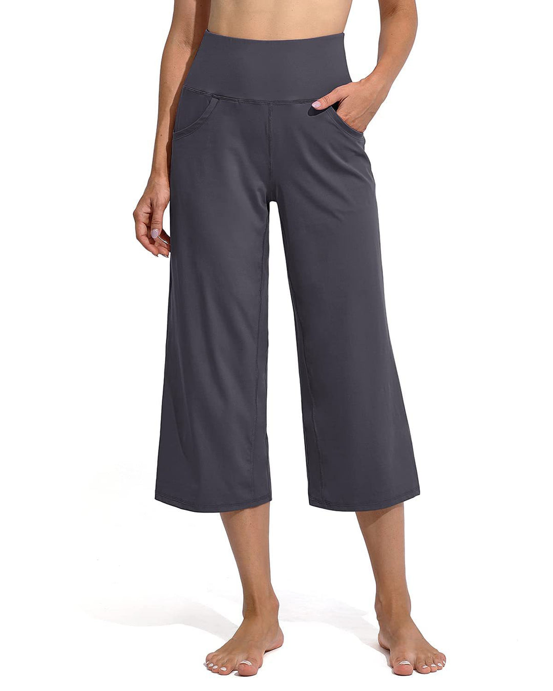 Damen Bequeme Sportliche Culotte mit hohem Bund und praktischen Taschen Drune