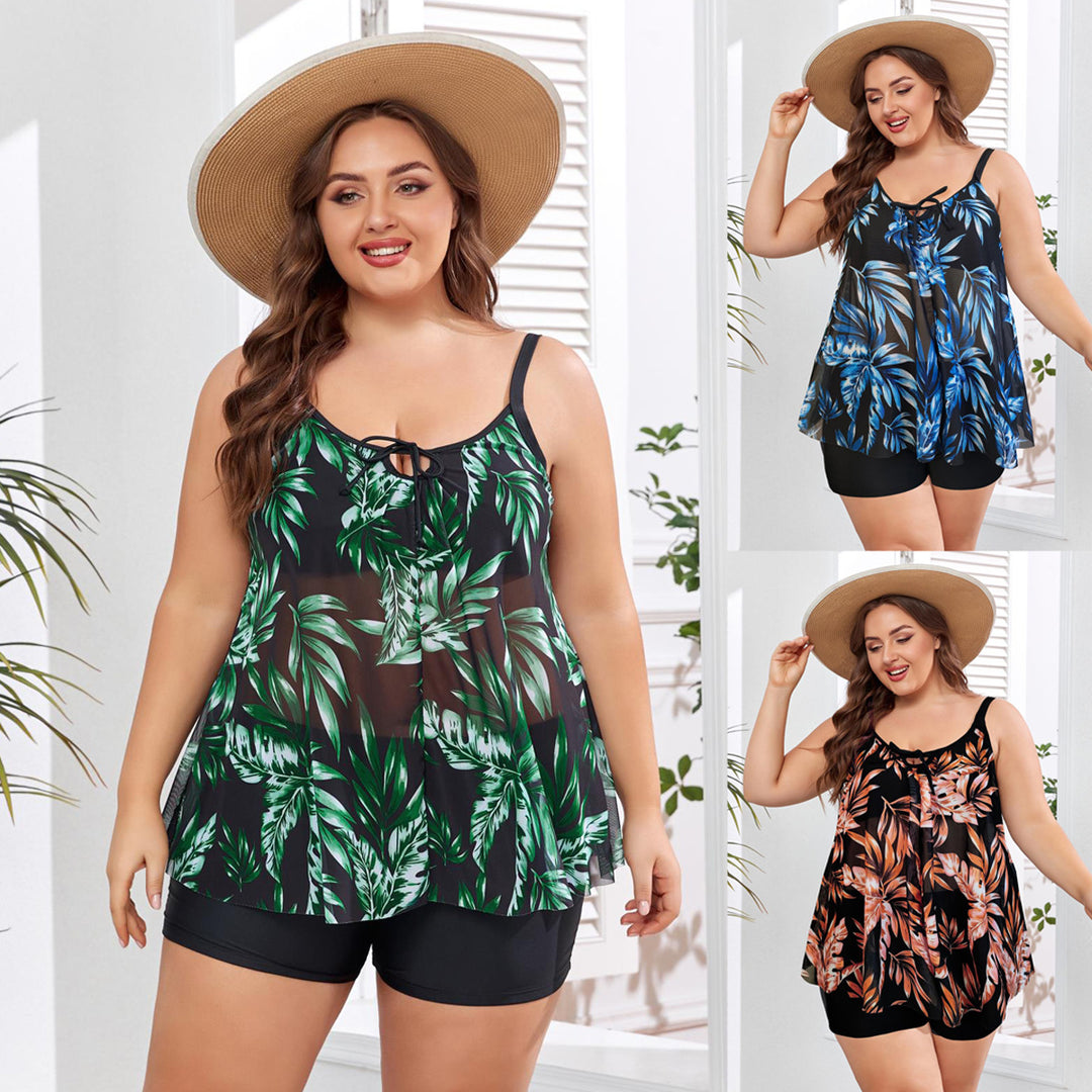Damen Freizeit-Badeoutfit mit fließendem Schnitt Drune