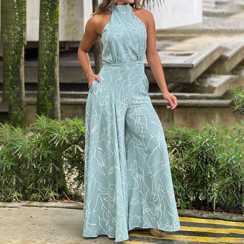 Damen Eleganter Longline Jumpsuit mit Stehkragen, Ballonärmeln und Seitentaschen Drune
