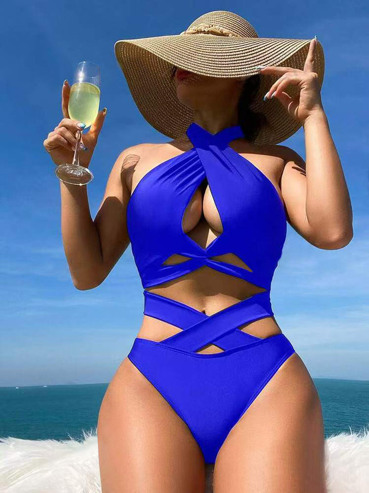 Damen Hochgeschnittener Einteiler mit raffinierten Cut-Outs Drune