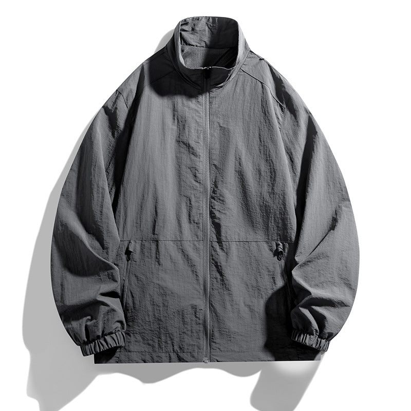 Herren Leichte Übergangsjacke mit hohem Kragen Drune 1787797801