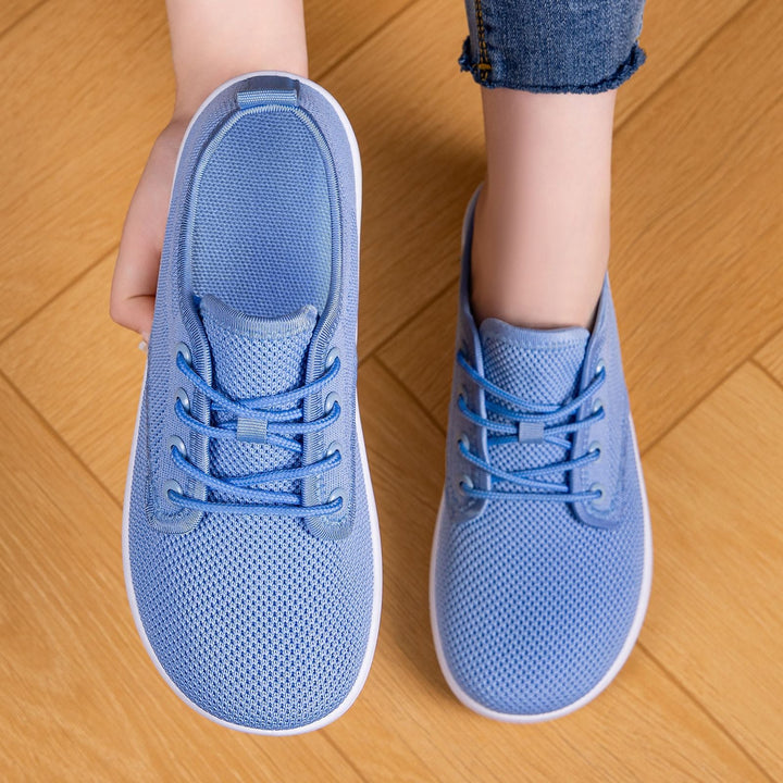 Damen Atmungsaktive Sneaker mit elastischem Lederoberteil Drune