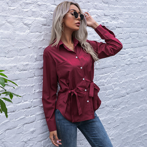 Damen Elegante Bluse mit Taillierung Drune