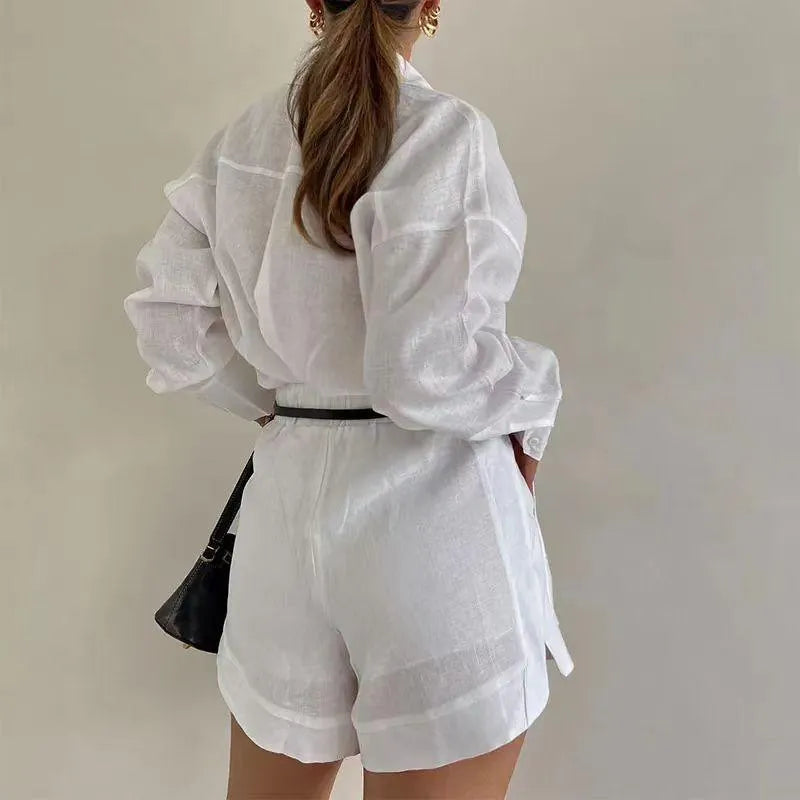 Drune | Set Casual in zwei Teilen Hemd und Shorts