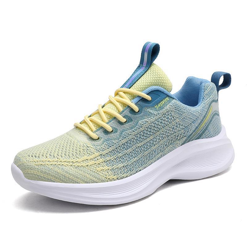 Unisex nan nahtloser Strick-Performance-Sneaker mit gepolsterter Wellen-Zwischensohle Drune