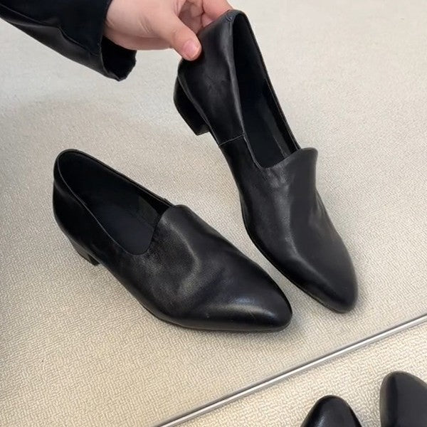 Damen spitz zulaufende Mokassins mit elegantem Schlupfdesign Drune